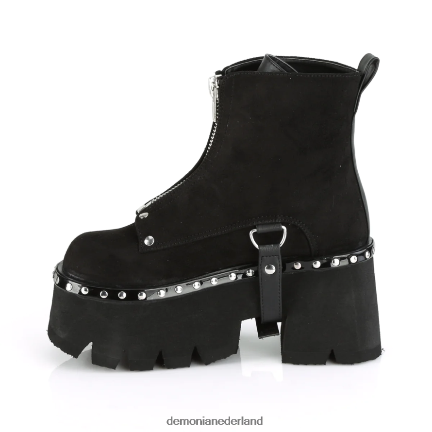 as-100 zwart veganistisch suède 64NX0X912 Demonia