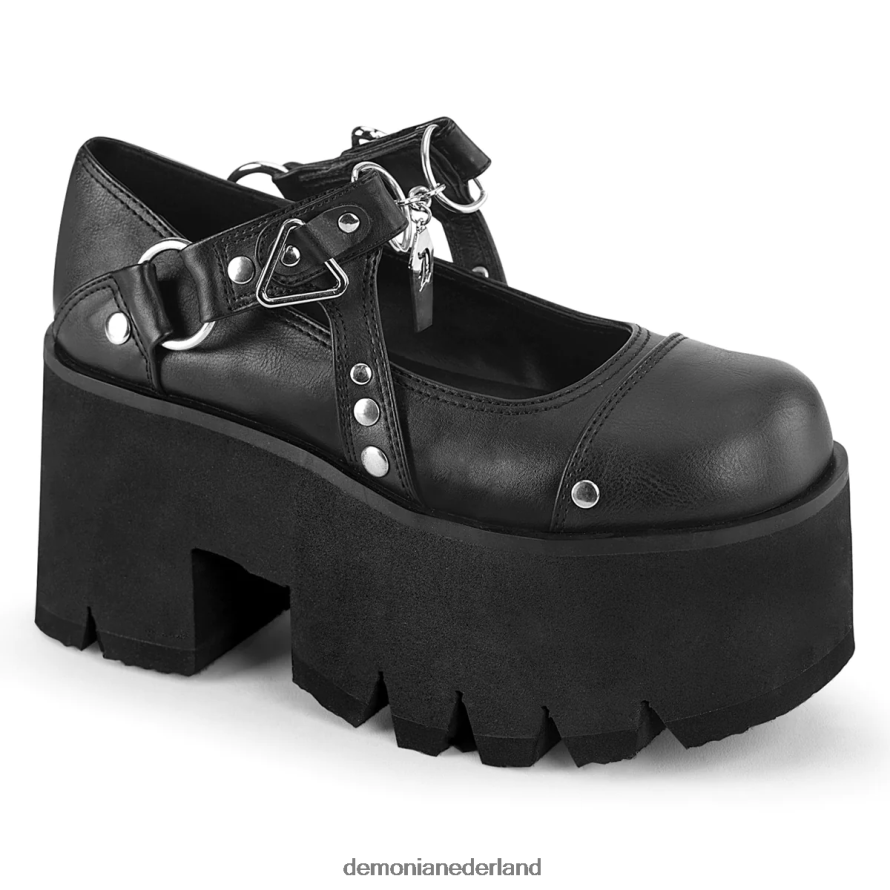 as-33 zwart veganistisch leer 64NX0X920 Demonia