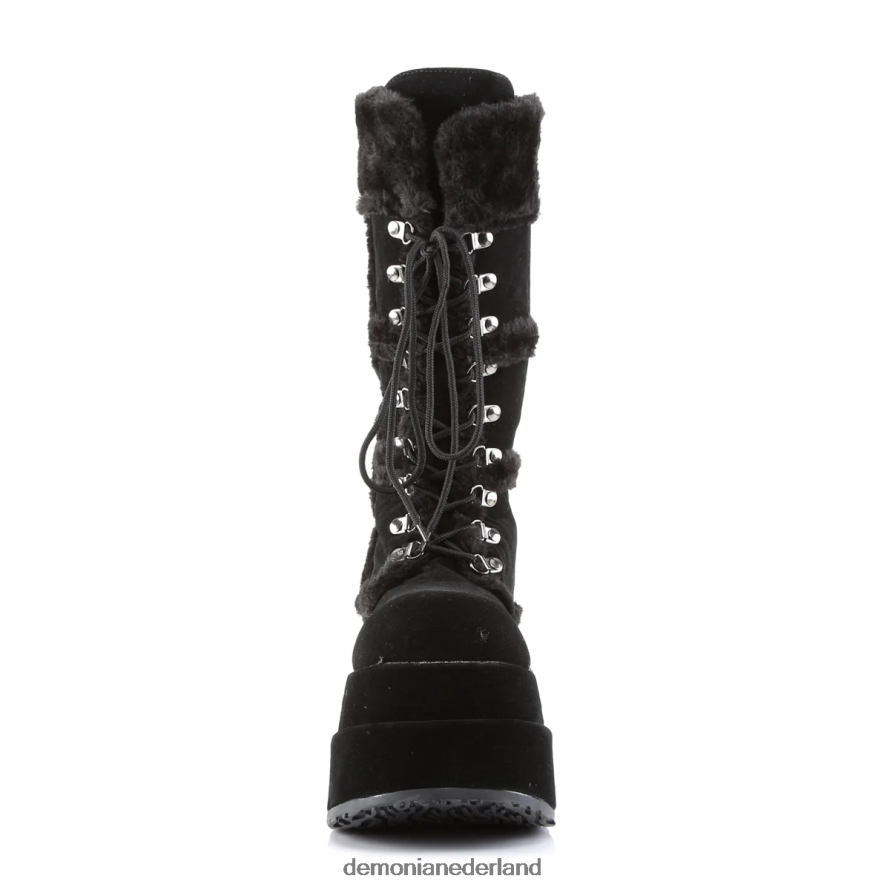 beer-202 zwart veganistisch suède 64NX0X940 Demonia