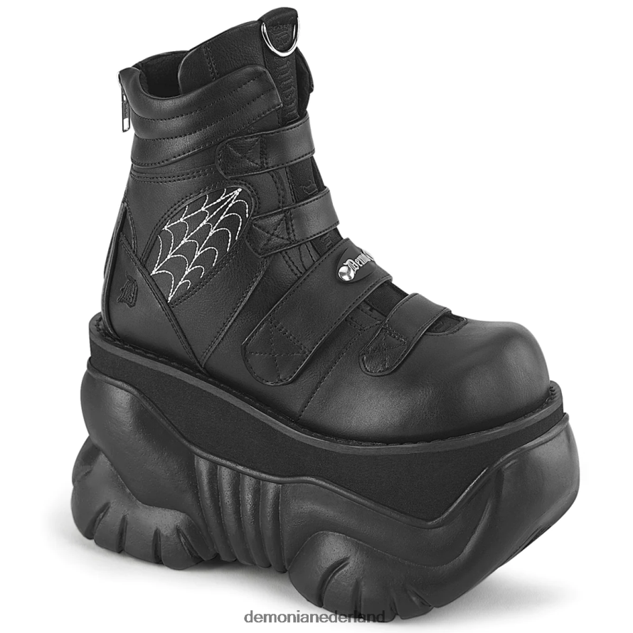 bokser-70 zwart veganistisch leer 64NX0X963 Demonia