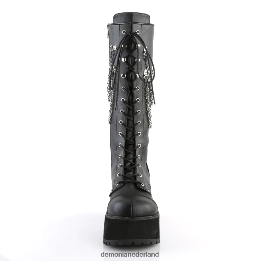 boswachter-303 zwart kunstleer 64NX0X1238 Demonia