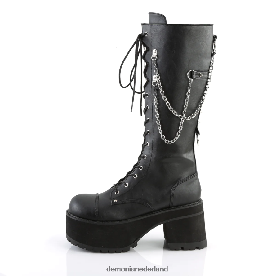 boswachter-303 zwart kunstleer 64NX0X1238 Demonia