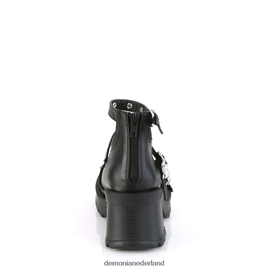 brutaal-30 zwart veganistisch leer 64NX0X970 Demonia