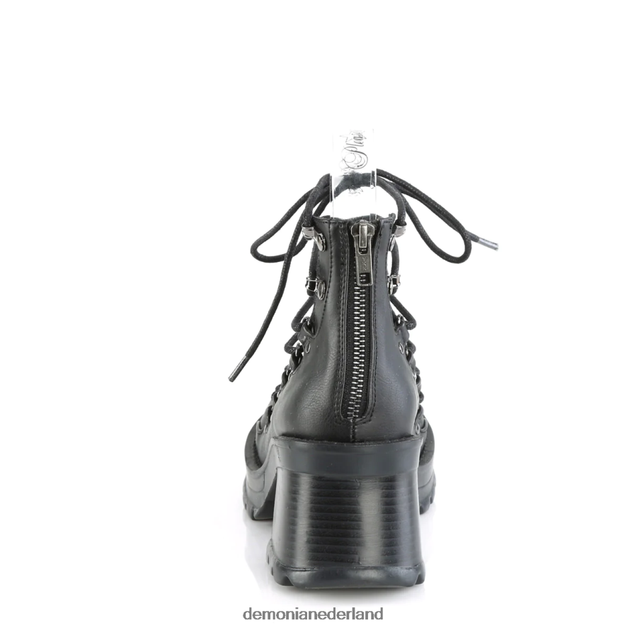 brutaal-32 zwart veganistisch leer 64NX0X972 Demonia