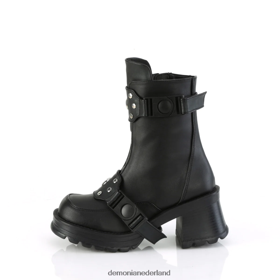 brutaal-56 zwart veganistisch leer 64NX0X974 Demonia