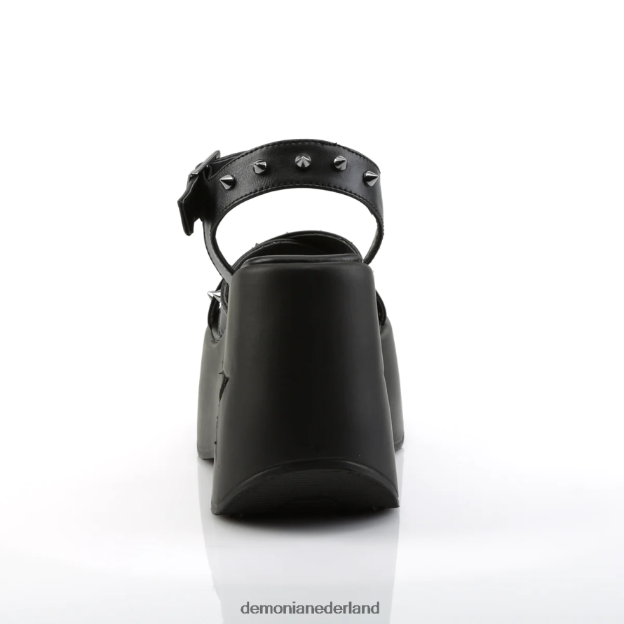 dynamiet-02 zwart veganistisch leer 64NX0X1110 Demonia