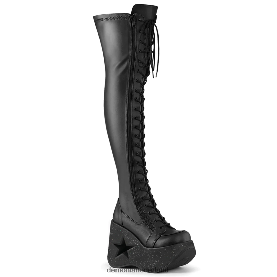 dynamiet-300 zwart str veganistisch leer 64NX0X1126 Demonia