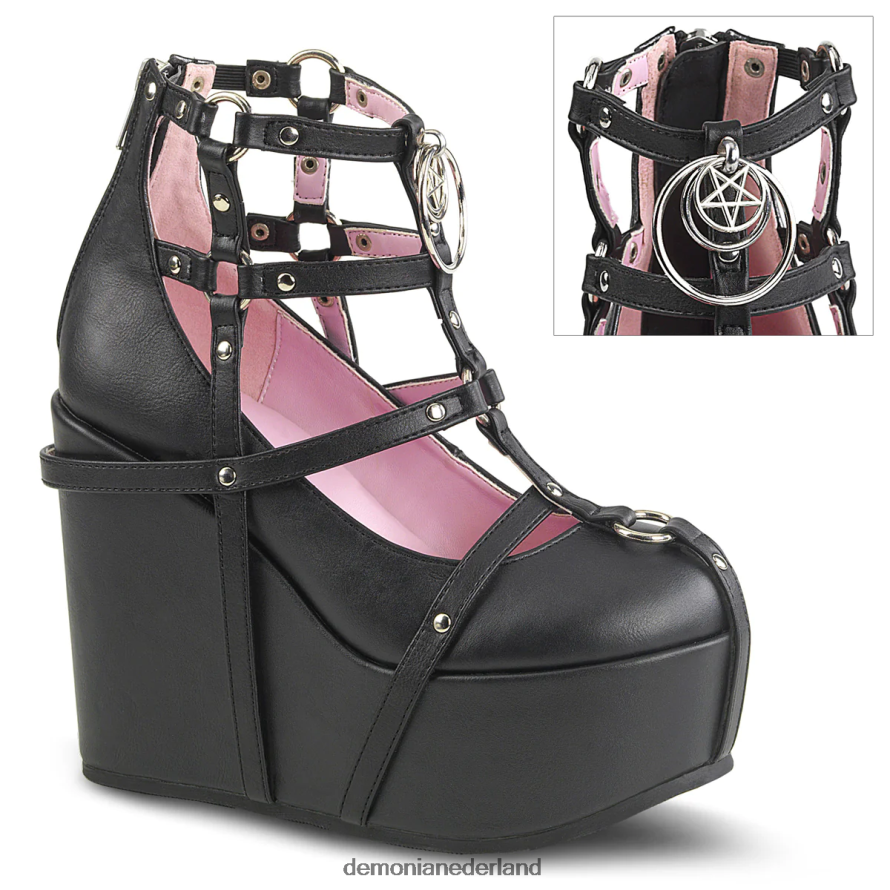 gif-25-1 zwart veganistisch leer 64NX0X1232 Demonia