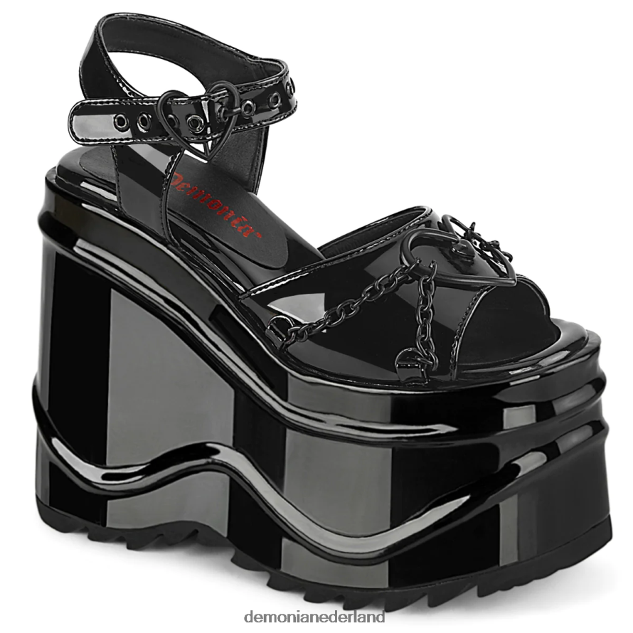 golf-09 zwart patent 64NX0X1487 Demonia