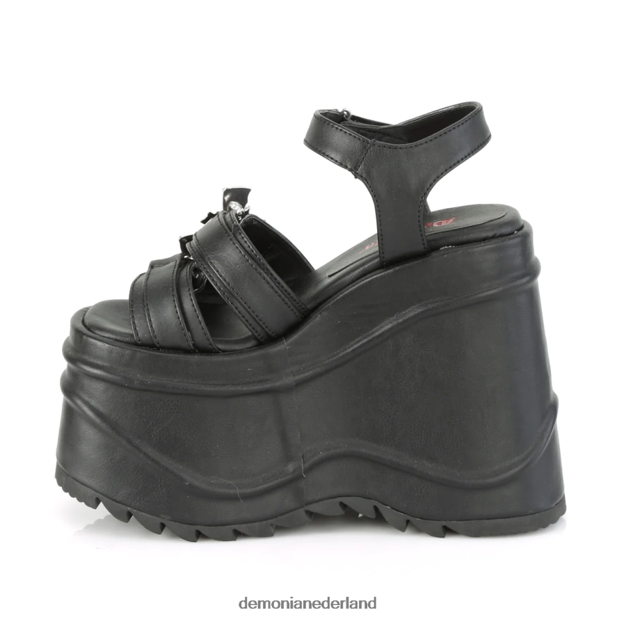 golf-13 zwart veganistisch leer 64NX0X1493 Demonia