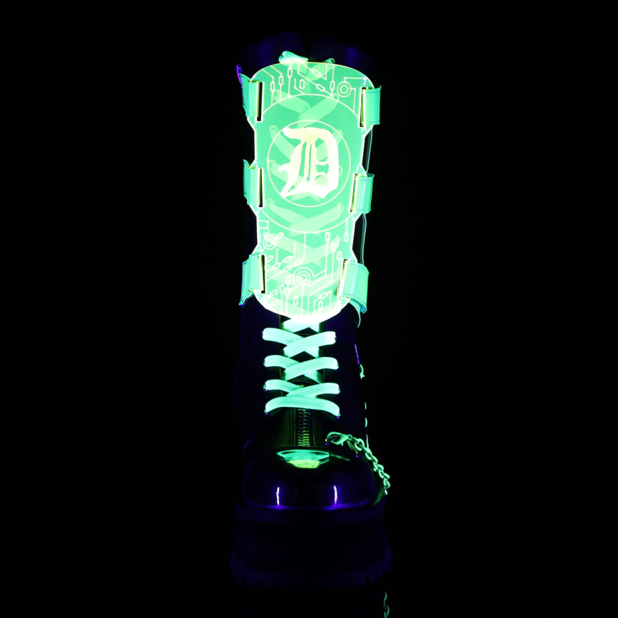 grafdelver-255 zwart veganistisch leer 64NX0X1181 Demonia