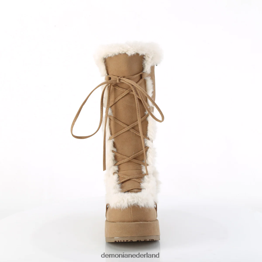 hokje-311 kameel veganistisch suède 64NX0X1049 Demonia