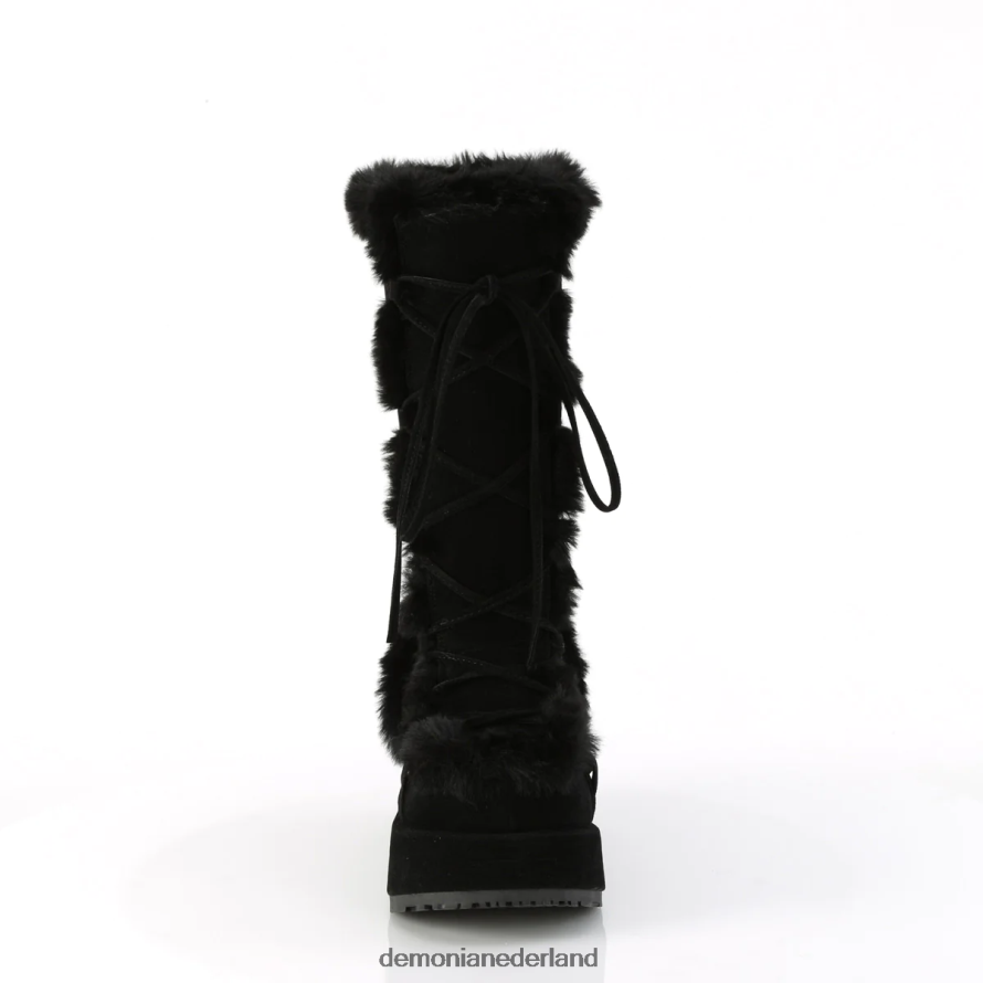 hokje-311 zwart veganistisch suède 64NX0X1050 Demonia