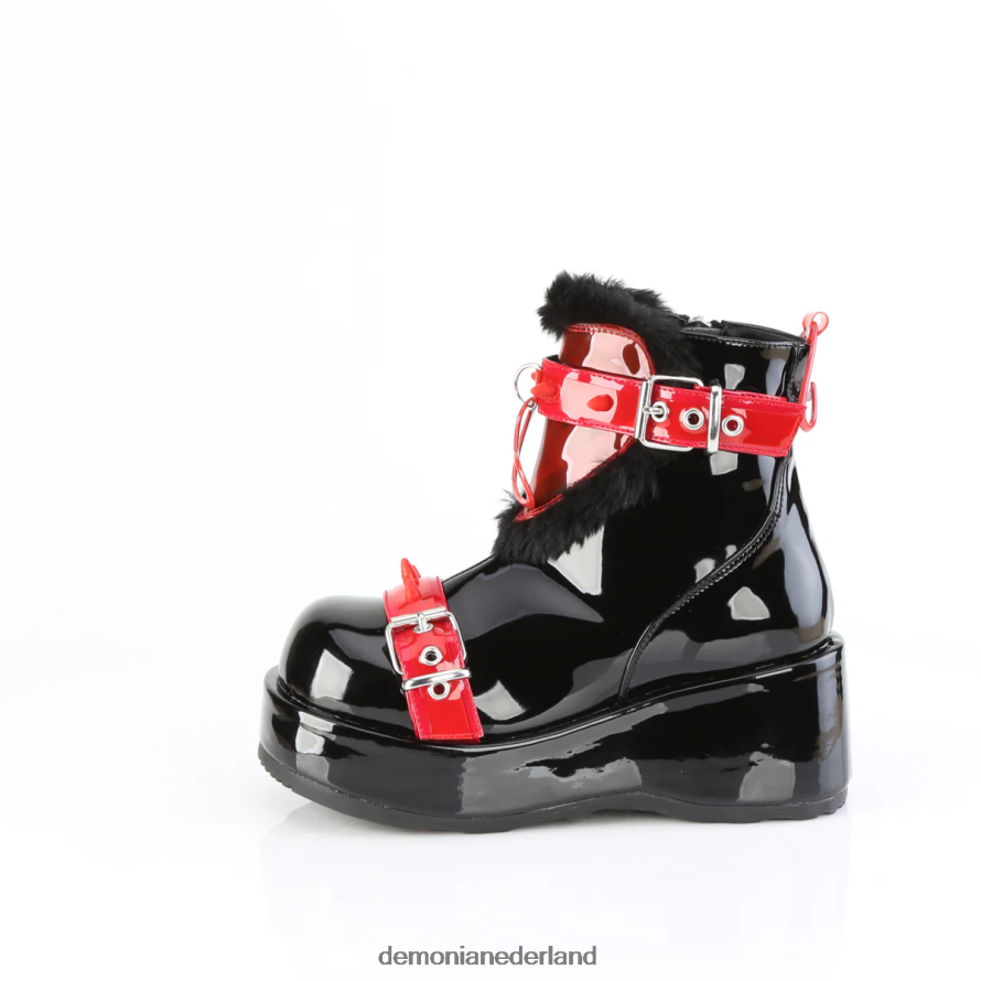 hokje-57 zwart lakrood pvc 64NX0X1055 Demonia