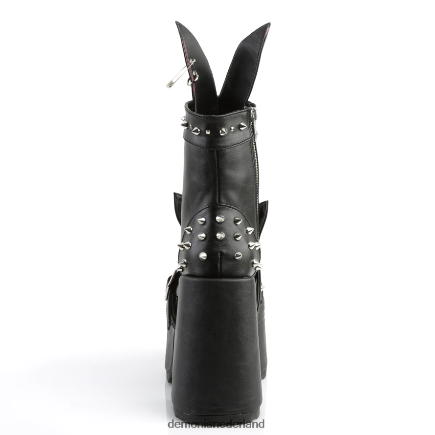 kameel-202 zwart veganistisch leer 64NX0X984 Demonia