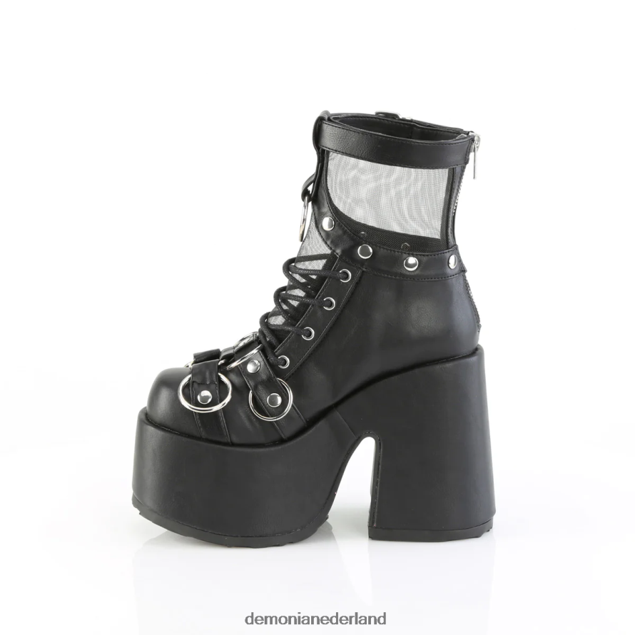 kameel-52 zwart veganistisch leer 64NX0X1011 Demonia