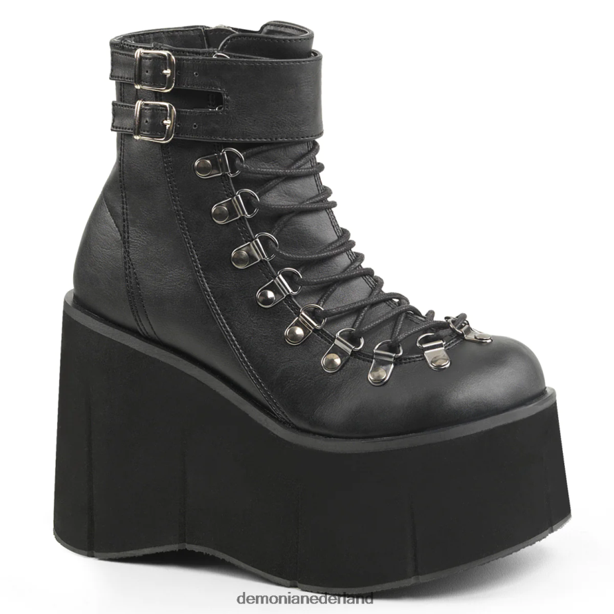 kera-21 zwart veganistisch leer 64NX0X1201 Demonia