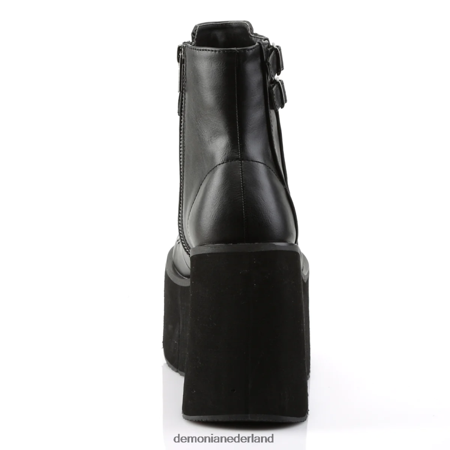 kera-21 zwart veganistisch leer 64NX0X1201 Demonia