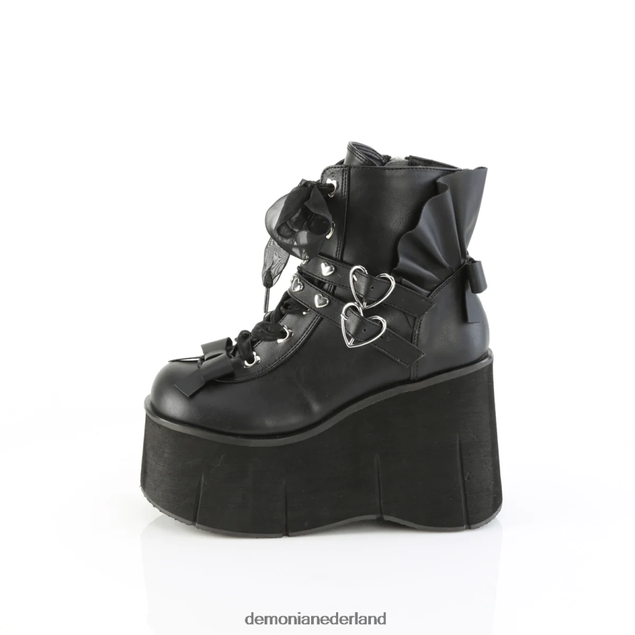 kera-55 zwart veganistisch leer 64NX0X1207 Demonia