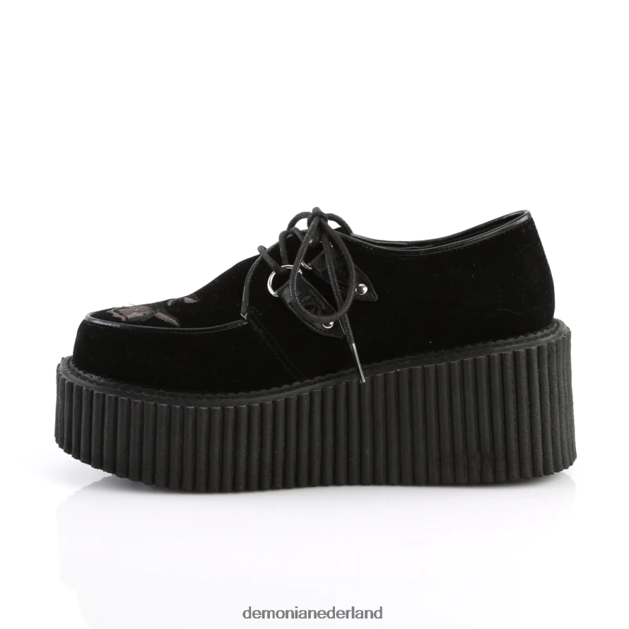 klimplant-219 zwart fluweel 64NX0X1034 Demonia