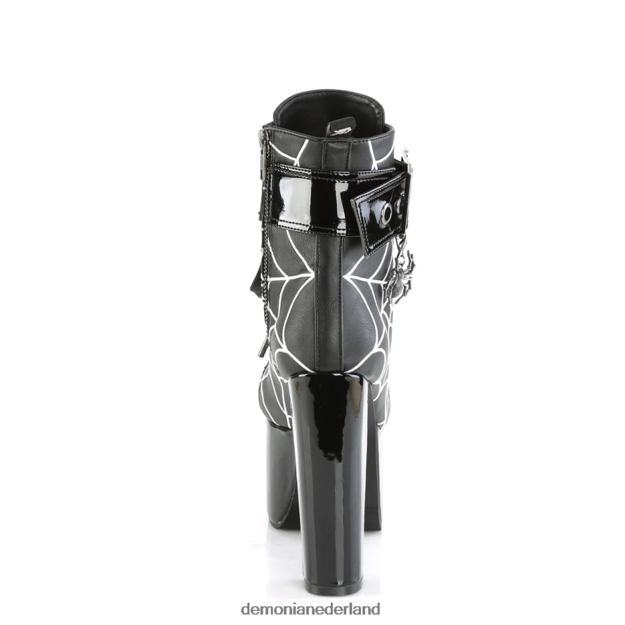 kwelling-51 zwart veganistisch leer 64NX0X1437 Demonia