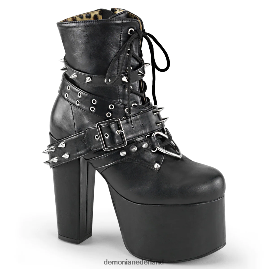 kwelling-700 zwart veganistisch leer 64NX0X1439 Demonia