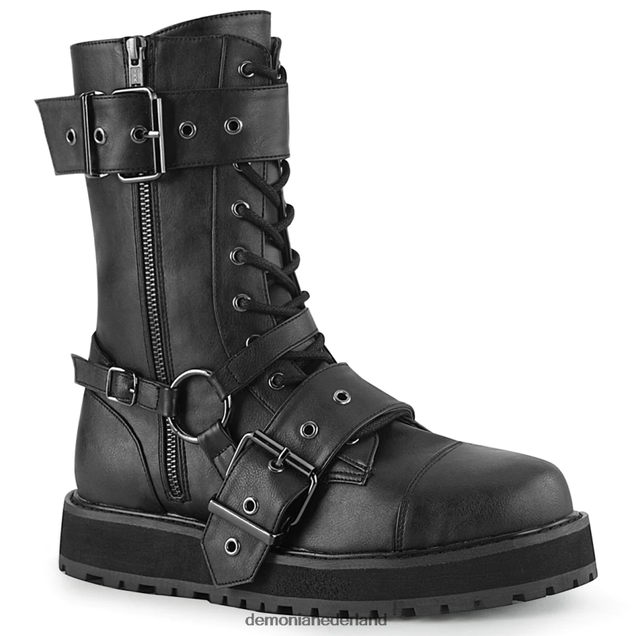 moed-220 zwart veganistisch leer 64NX0X1461 Demonia