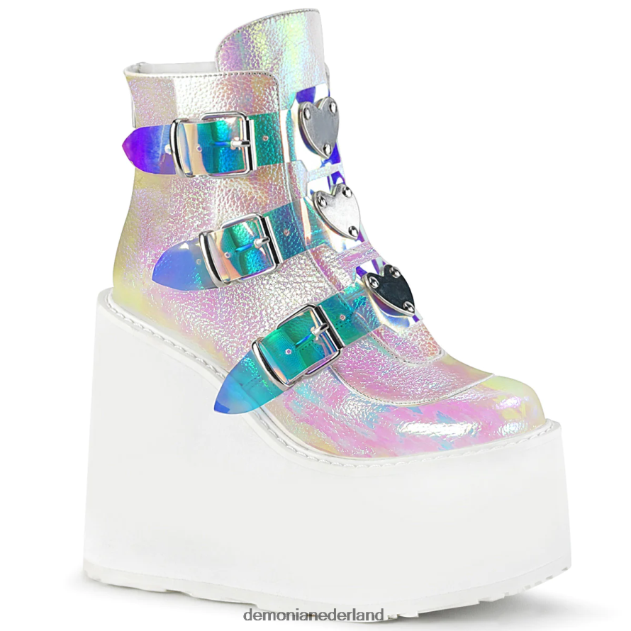 schommel-105 parel iriserend veganistisch leer 64NX0X1402 Demonia