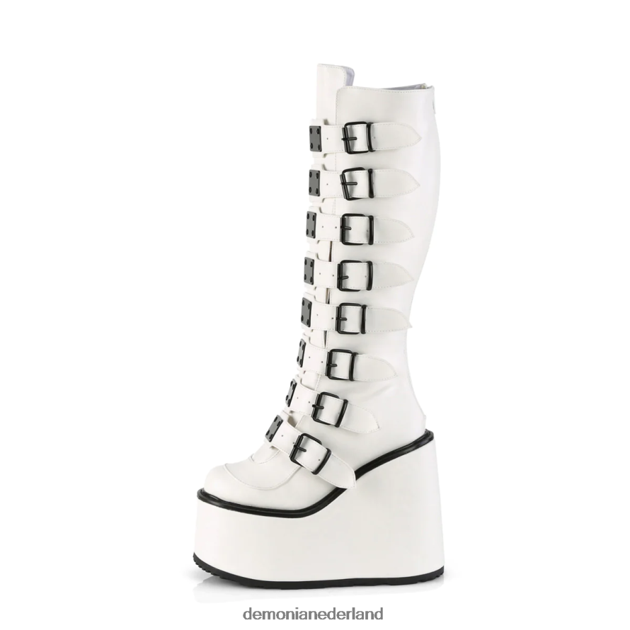 schommel-815 wit veganistisch leer 64NX0X1419 Demonia