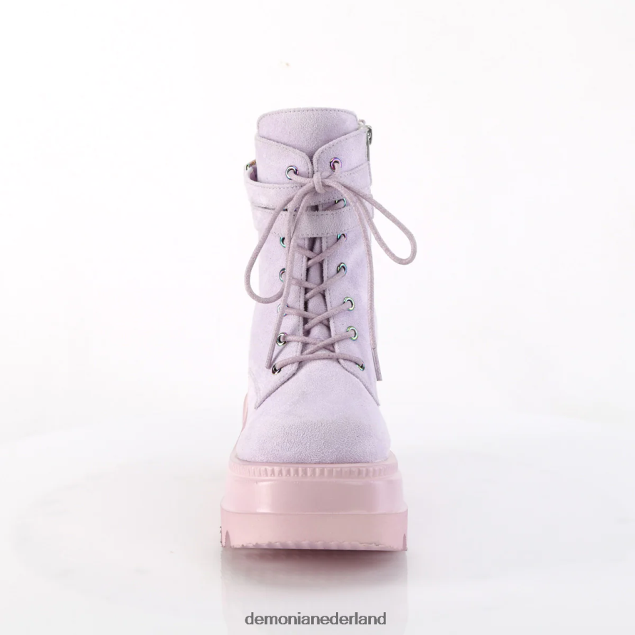 schudder-52 lavendel veganistisch suède 64NX0X1290 Demonia