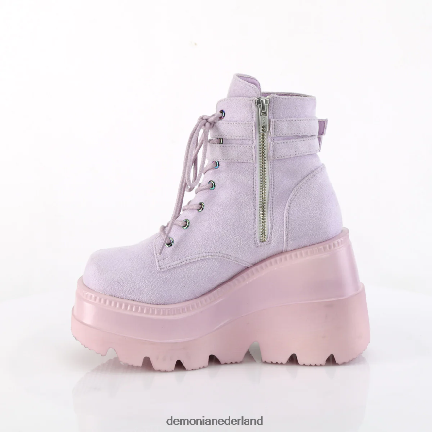 schudder-52 lavendel veganistisch suède 64NX0X1290 Demonia