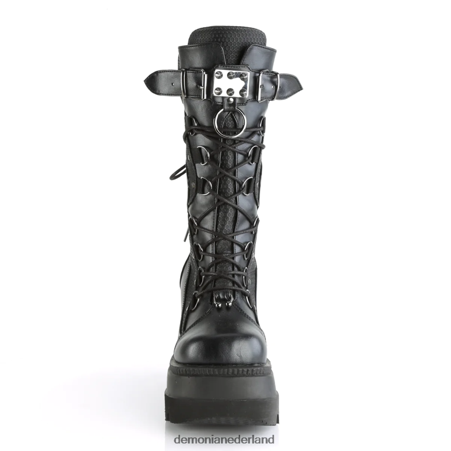 schudder-70 zwart veganistisch leer 64NX0X1300 Demonia