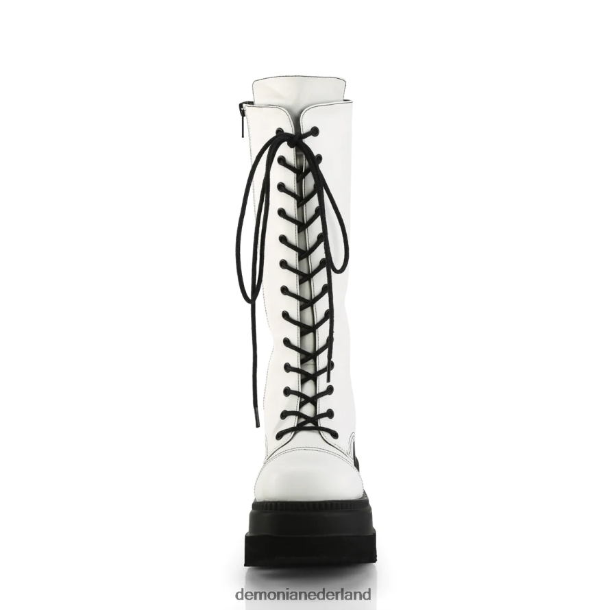 schudder-72 wit veganistisch leer 64NX0X1305 Demonia