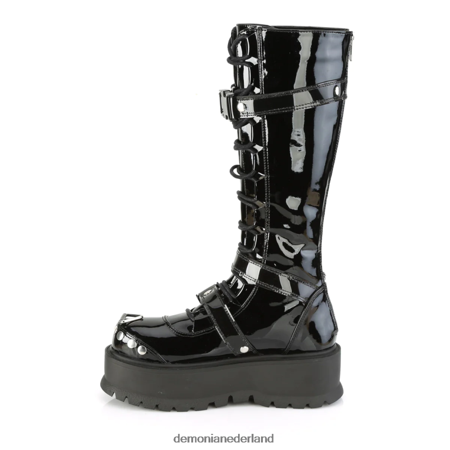 slacker-260 zwart patent 64NX0X1331 Demonia