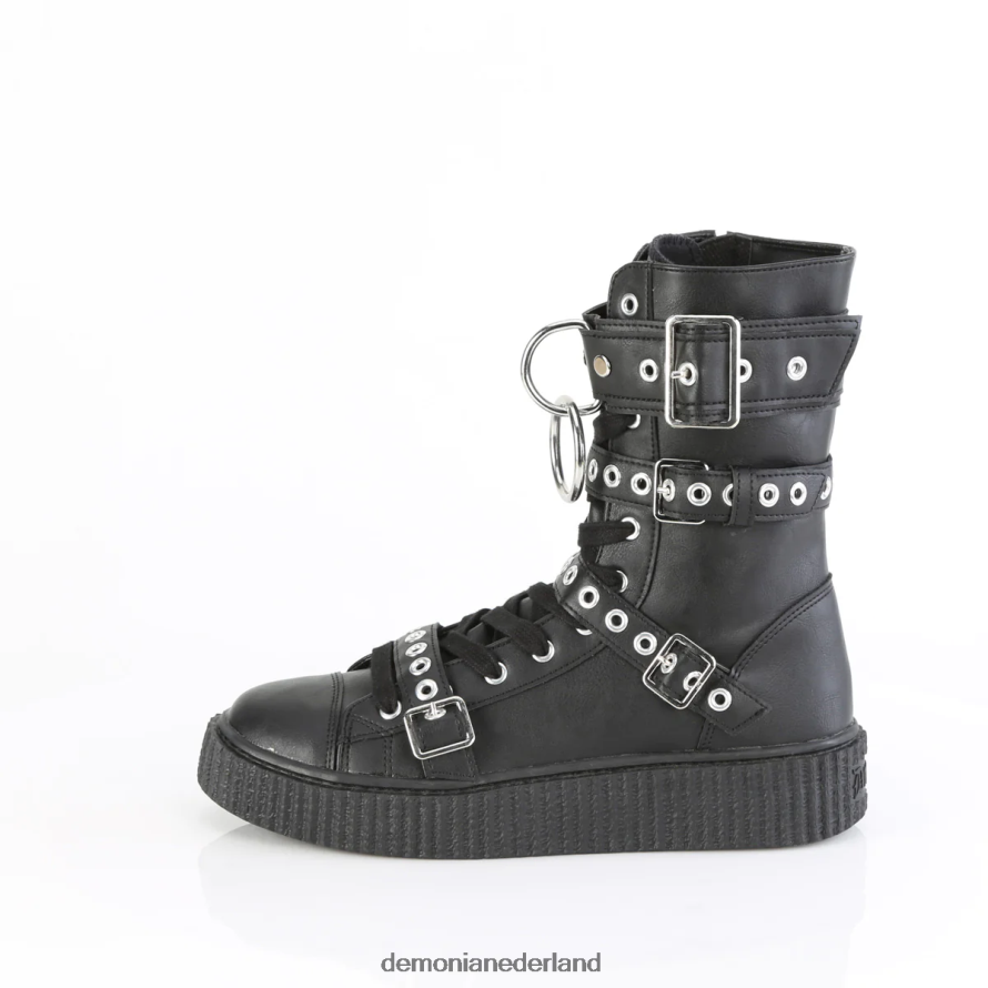 sneeker-320 zwart veganistisch leer 64NX0X1356 Demonia