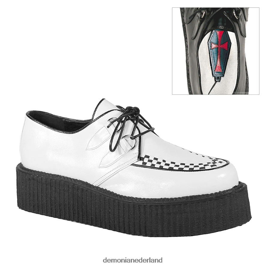 v-kruiper-502 wit veganistisch leer 64NX0X1454 Demonia
