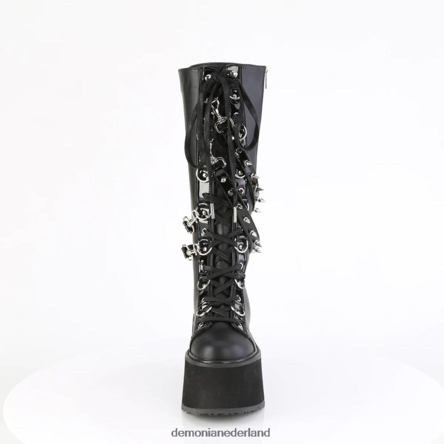 verdomd-220 zwart veganistisch leer 64NX0X1063 Demonia