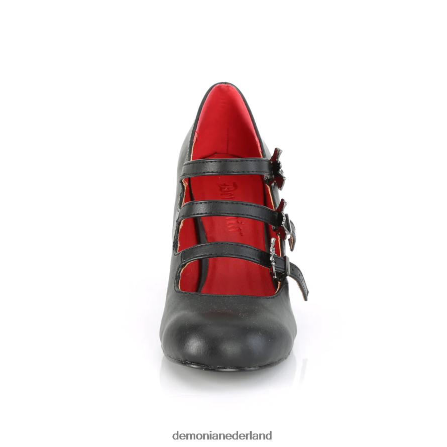 vivika-38 zwart veganistisch leer 64NX0X1467 Demonia